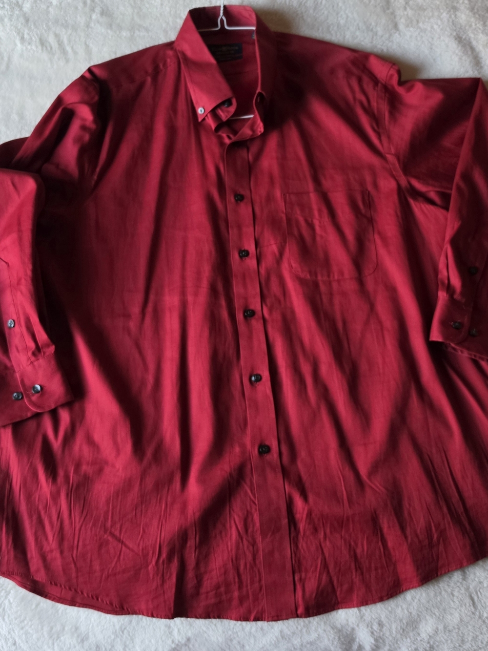 Club Room Classic Red Long-Sleeve Dress Shirt